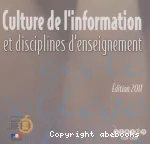 Culture de l'information et disciplines d'enseignement