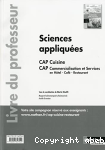 Sciences appliques - CAP Cuisine CAP Commercialisation et services en Htel-caf-Restaurant