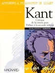 KANT Critique de la raison pure